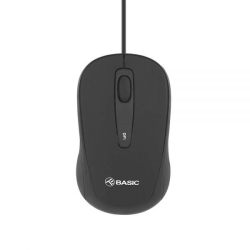 Mouse cu fir Tellur Basic, mini, lungime cablu 135cm, negru
