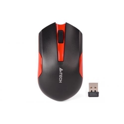 Mouse Optic A4Tech V-Track G3-200N-1, USB Wireless, Black-Red