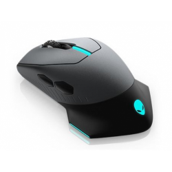 Mouse Optic Dell Alienware AW610M, RGB LED, USB Wireless, Dark Side of the Moon