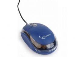 Mouse Optic Gembird MUS-U-01-BT, USB, Blue-Clear