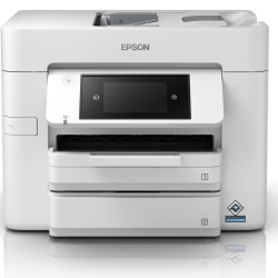 Imprimanta Multifunctionala Epson WorkForce Pro WF-C4810DTWF, InkJet, Color, Format A4, Duplex, Wi-Fi, Alb