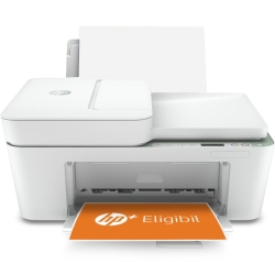 Multifunctional Inkjet color HP DeskJet Plus 4122e All-in-One, Wireless, A4, Mint Green, HP+ eligibil