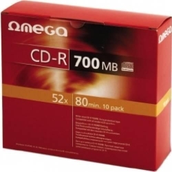 OMEGA CD-R 700MB 52XSLIM CASE'10