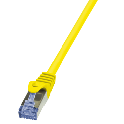 Patch Cord LogiLink CQ3027S, Cat.6A, S/FTP PIMF PrimeLine, 0.5m, Yellow