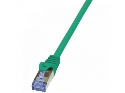 Patchcord Logilink, Cat6A, S/FTP, 0.50m, Green