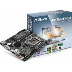 Placa de baza ASRock H81TM-ITX R2.0, Intel H81, socket 1150, mITX