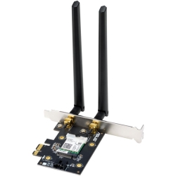 Placa de retea ASUS PCE-AX3000, AX3000, Dual-Band, Wi-Fi 6, PCIe, Bluetooth 5.0, 2 antene Wi-Fi
