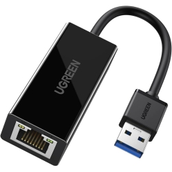 Placa de retea Ugreen CR111 USB la RJ45, Gigabit, Negru 