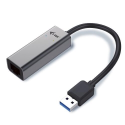 Placa retea i-tec U3METALGLAN, USB 3.0 - RJ-45, Grey
