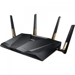 Router Wireless ASUS RT-AX88U, AX6000, Dual-Band, Wi-Fi 6, AiMesh, AiProtection Pro, MU-MIMO, 4 antene Wi-Fi