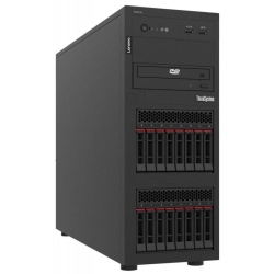 Server Lenovo ThinkSystem ST250 V2, Tower, Intel Xeon E-2356G 6 C / 12 T, 3.2 GHz - 5.0 GHz, 12 MB cache, 80 W, 32 GB DDR4 ECC, 8 x SFF, 750 W, Fara sistem de operare