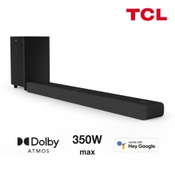 Soundbar TCL TS8132, 3.1.2, 350W, Bluetooth, Dolby Atmos, Subwoofer Wireless, Negru