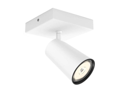 Spot LED luminos Philips myLiving Paisley, orientabil, GU10, 5.5W, 230V, IP20, metal, culoare alba, material metal