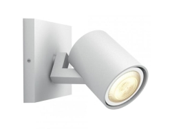 Spot LED Philips HUE Runner, WiFi, GU10, 5.5W(50W), 230V, culoare lumina calda rece (2000-6500K), 250 lumeni, culoare alb, material metal