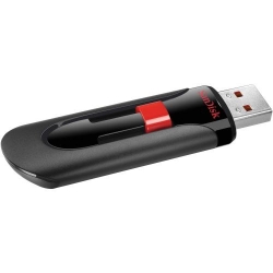 Stick Memorie SanDisk Cruzer GLIDE, 64GB, USB 2.0, Black/Red