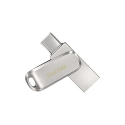 Stick memorie SanDisk Ultra Dual Drive Luxe 64GB, USB-C, Silver