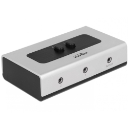 Switch audio jack stereo 3.5mm manual bidirectional, Delock 87699