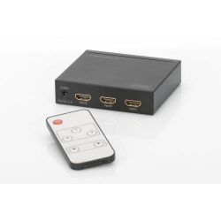 Switch KVM Digitus DS-48304, 3x HDMI, Black