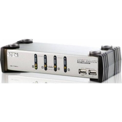 Switch KVM TEN CS1734AC, 4x USB, Silver