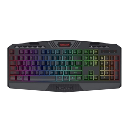 Tastatura gaming fara fir Redragon Harpe neagra iluminare RGB