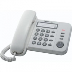 Telefon analogic Panasonic KX-TS520FXW, Alb 