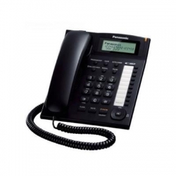 Telefon analogic Panasonic KX-TS880FXB u caller ID, speaker, Negru