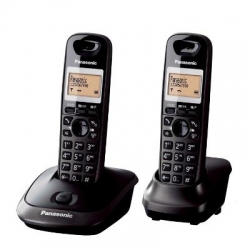 Telefon Panasonic DECT Twin KX-TG2512FXT cu caler ID, NEGRU