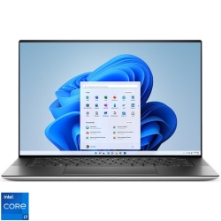 Ultrabook DELL 15.6'' XPS 15 9530, 3.5K InfinityEdge OLED Touch, Procesor Intel® Core™ i7-13700H (24M Cache, up to 5.00 GHz), 16GB DDR5, 512GB SSD, GeForce RTX 4060 8GB, Win 11 Pro, Platinum Silver, 3Yr BOS