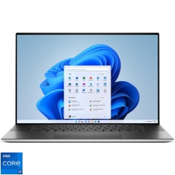 Ultrabook DELL 17'' XPS 17 9730, UHD+ InfinityEdge Touch, Procesor Intel® Core™ i7-13700H (24M Cache, up to 5.00 GHz), 16GB DDR5, 512GB SSD, GeForce RTX 4060 8GB, Win 11 Pro, Platinum Silver, 3Yr BOS