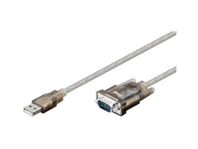 Cablu convertor USB tata la Serial RS232 9p D-SUB 1.5m Goobay