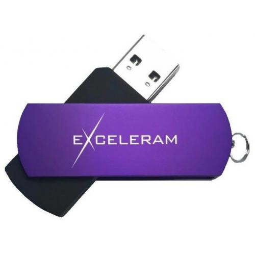 Memorie USB Exceleram USB 3.1 Gen1 64GB P2 mov cu negru