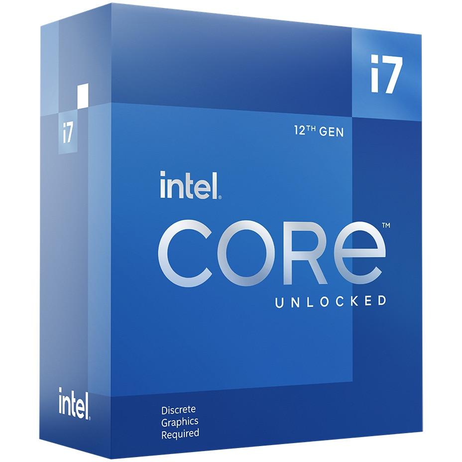 Procesor Intel Core i7-12700KF Alder Lake, 3.6GHz, 25MB, fara grafica integrata, Socket 1700