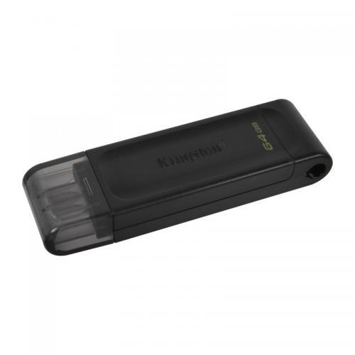 Stick memorie Kingston DataTraveler 70 64GB, USB 3.2 tip C, Black
